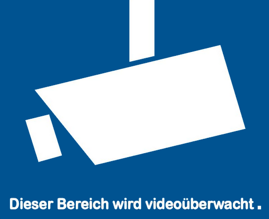 Videoüberwachung – Dieser Bereich wird videoüberwacht